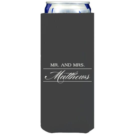 Mr. and Mrs. Collapsible Slim Koozies